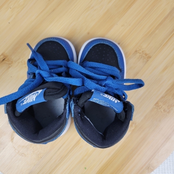 Nike Air Jordan 1 Retro High OG TD - Dark Marina Blue Size 4C - Picture 5 of 10